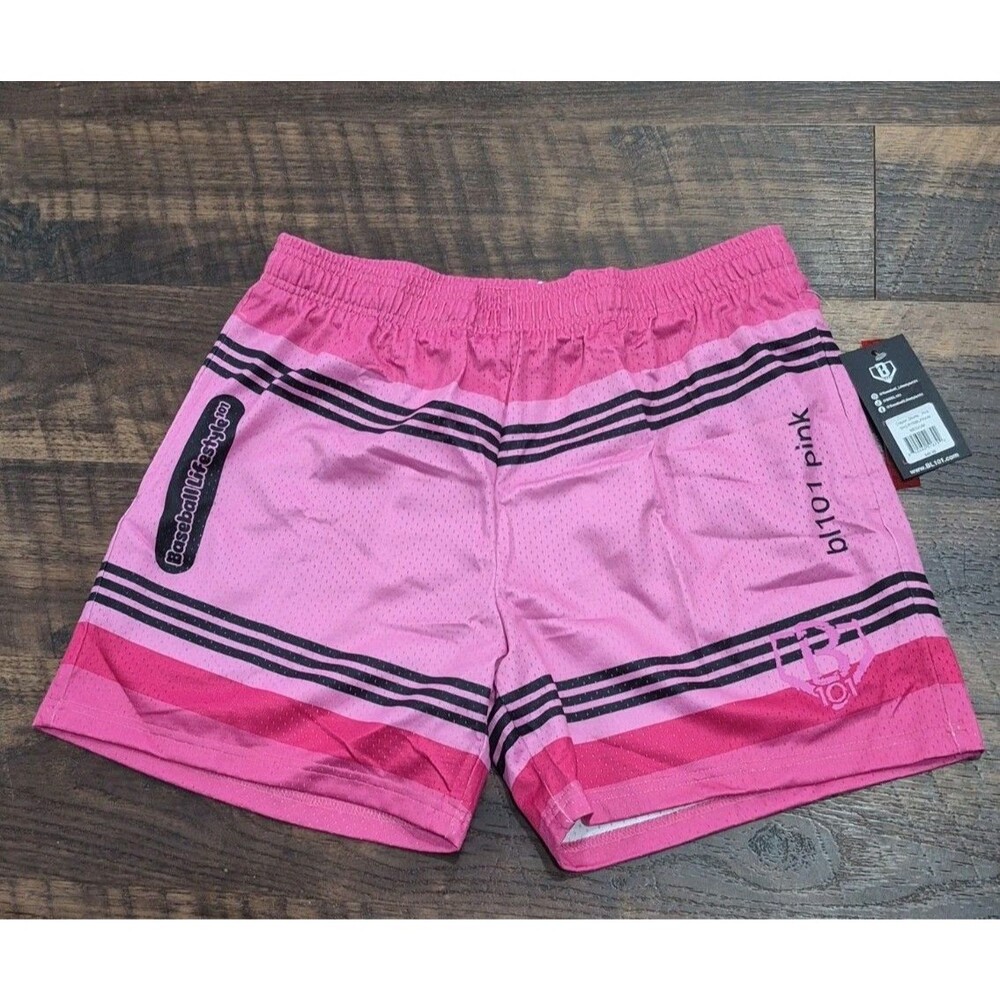 Baseball Lifestyle 101 Pink  Crayon Shorts Size Medium BL101 New